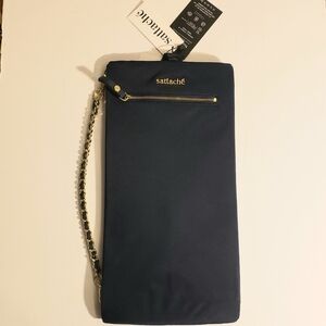 NWT Sattache Classic Onyx bag convertible chain clip back tote shoulder crossbod